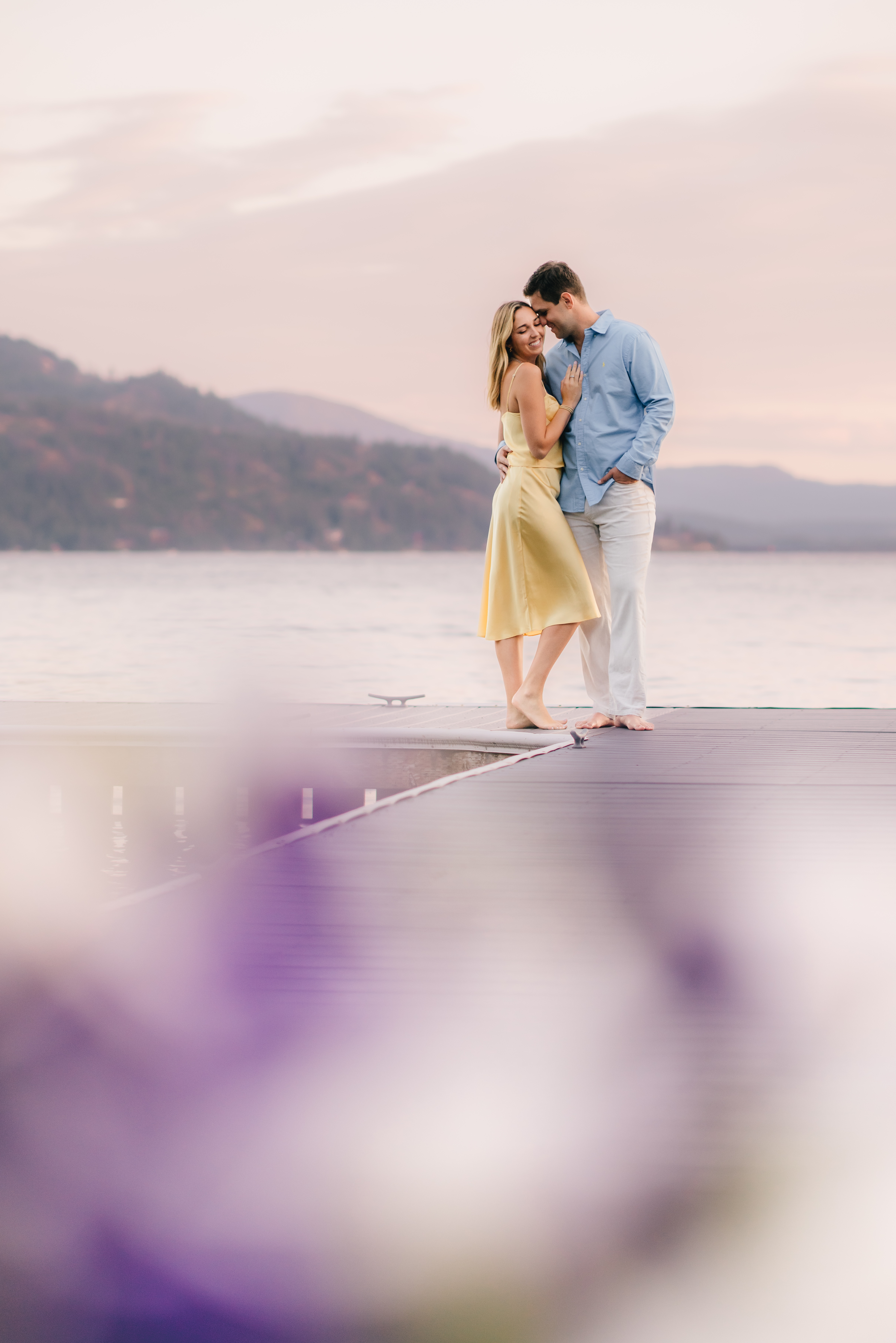 romantic sunset engagement | sandpoint idaho photographer