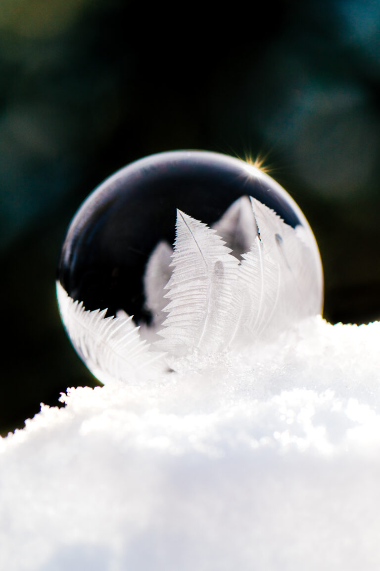 frozen bubble experiment | sandpoint idaho photographer