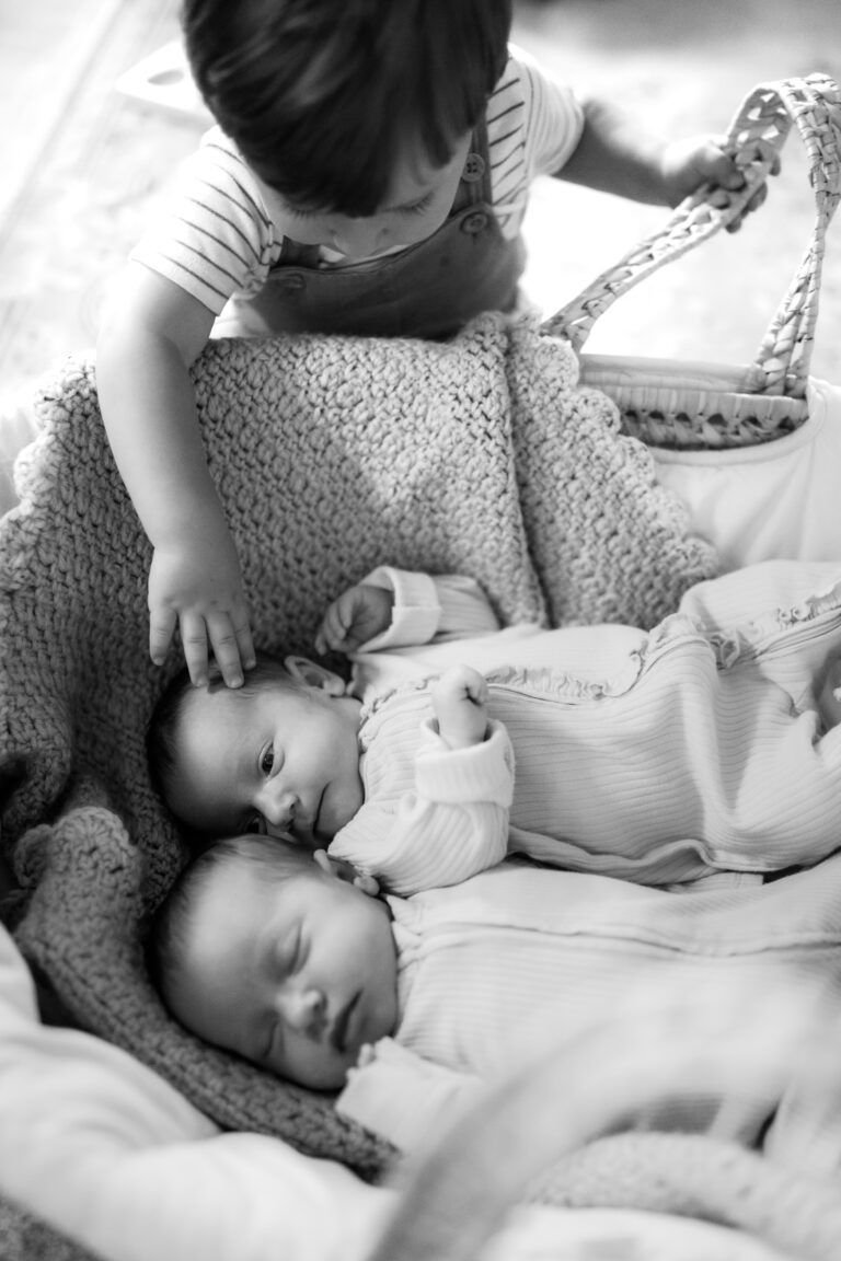 newborn identical twin girls | Bonners ferry family photographer